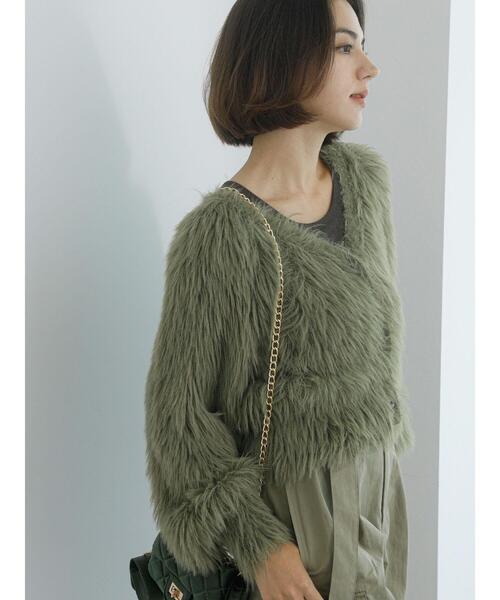 Te chichi(テチチ)の「【Atelier Militaire】フェザーカーディガン(カーディガン/ボレロ・レディース・カーキ・F)」の11枚目の写真