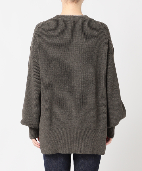 journal standard L'essage（ジャーナルスタンダードレサージュ）の「パールツキ畦プルオーバー（ニット/セーター・レディース・ネイビー/チャコールグレー・FREE）」の18枚目の写真