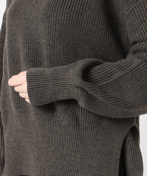 journal standard L'essage（ジャーナルスタンダードレサージュ）の「パールツキ畦プルオーバー（ニット/セーター・レディース・ネイビー/チャコールグレー・FREE）」の22枚目の写真