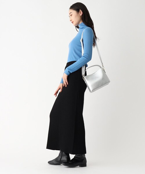 OPAQUE.CLIP(オペークドットクリップ)の「◆【2WAY/軽量】ワンハンドルミニバッグ(ショルダーバッグ・レディース・ライトグリーン/ブラック/ベージュ/シルバー・00)」の7枚目の写真