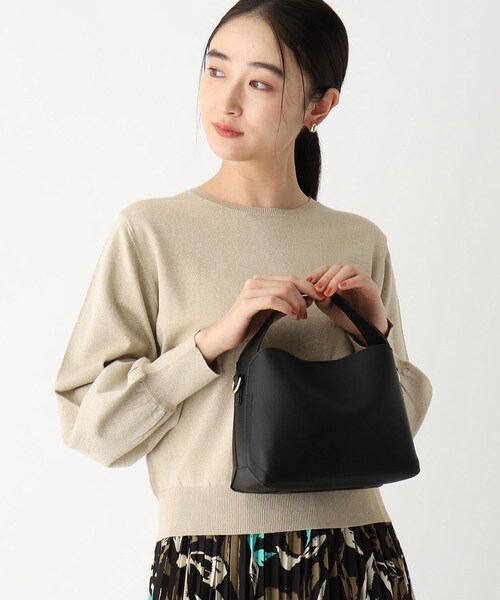 OPAQUE.CLIP(オペークドットクリップ)の「◆【2WAY/軽量】ワンハンドルミニバッグ(ショルダーバッグ・レディース・ライトグリーン/ブラック/ベージュ/シルバー・00)」の10枚目の写真