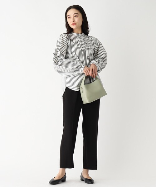 OPAQUE.CLIP(オペークドットクリップ)の「◆【2WAY/軽量】ワンハンドルミニバッグ(ショルダーバッグ・レディース・ライトグリーン/ブラック/ベージュ/シルバー・00)」の12枚目の写真