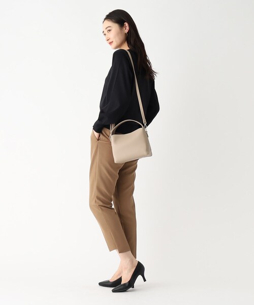 OPAQUE.CLIP(オペークドットクリップ)の「◆【2WAY/軽量】ワンハンドルミニバッグ(ショルダーバッグ・レディース・ライトグリーン/ブラック/ベージュ/シルバー・00)」の14枚目の写真