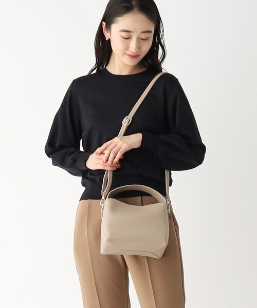 OPAQUE.CLIP(オペークドットクリップ)の「◆【2WAY/軽量】ワンハンドルミニバッグ(ショルダーバッグ・レディース・ライトグリーン/ブラック/ベージュ/シルバー・00)」の15枚目の写真