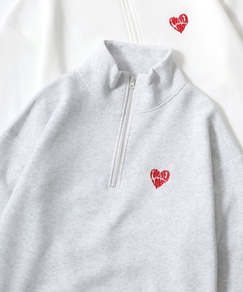 サモ【新品】épine Heart logo zip スウェット Epine Heart logo zip