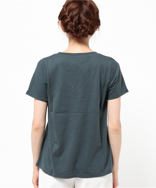 OUTLET(アウトレット)の「【WHO'S WHO gallery】Dmchemicalvneck(Tシャツ/カットソー・レディース・イエロー/ブルー/オレンジ/パープル/グリーン/チャコールグレー・FREE)」の14枚目の写真
