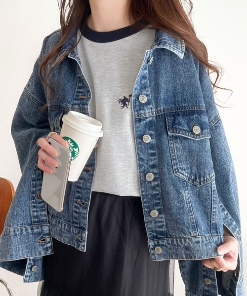 Java(ジャバ)の「《Javaジャバコラボ》大人の上質Tシャツ。オーガニックコットンリンガー刺繍Tシャツ(Tシャツ/カットソー・レディース・オートミール/ベージュ/杢グレー/ホワイト・SMALL/MEDIUM/LARGE/X-LARGE)」の19枚目の写真