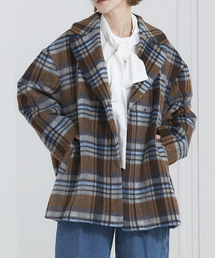 abahouse mavie | シャギーミドルコート(ピーコート)