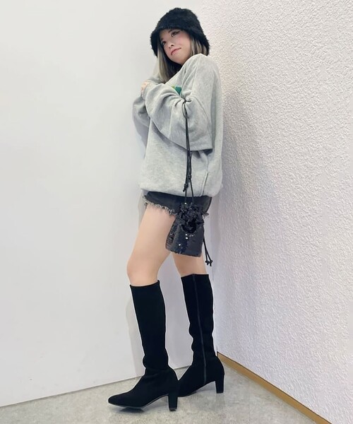 ESPERANZA(エスペランサ)の「ストレッチロングブーツ(ブーツ・レディース・ブラック/ブラック系・L/LL/M/S)」の16枚目の写真