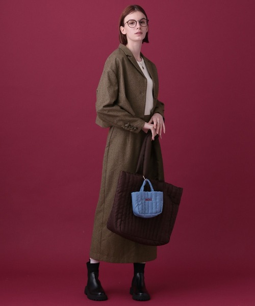 saloon（サルーン）の「SALOON(サルーン)/ネップツイード短丈ジャケット（テーラードジャケット・レディース・ブラック/ブラウン・FREE）」の9枚目の写真