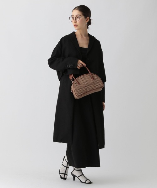 saloon（サルーン）の「SALOON(サルーン)/ネップツイード短丈ジャケット（テーラードジャケット・レディース・ブラック/ブラウン・FREE）」の12枚目の写真