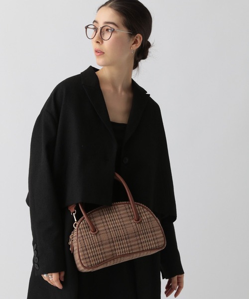 saloon（サルーン）の「SALOON(サルーン)/ネップツイード短丈ジャケット（テーラードジャケット・レディース・ブラック/ブラウン・FREE）」の15枚目の写真