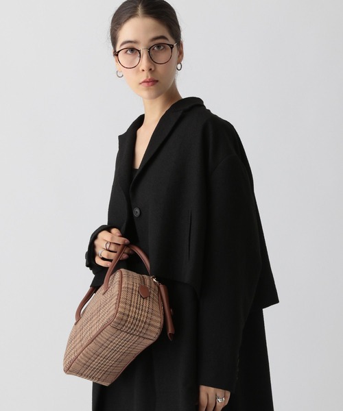 saloon（サルーン）の「SALOON(サルーン)/ネップツイード短丈ジャケット（テーラードジャケット・レディース・ブラック/ブラウン・FREE）」の17枚目の写真