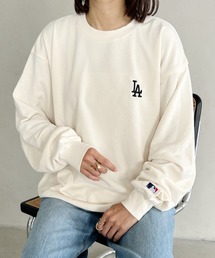 【MLB/エムエルビー】メジャーリーグベースボール 別注 チームロゴ刺繍 裏毛スウェット