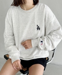 【MLB/エムエルビー】メジャーリーグベースボール 別注 チームロゴ刺繍 裏毛スウェット