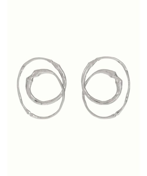 アンスリードUN3Dシルバーダブルサークルピアス UN3D. ピアス W CIRCLE PIERCE / ダブルサークルピアス