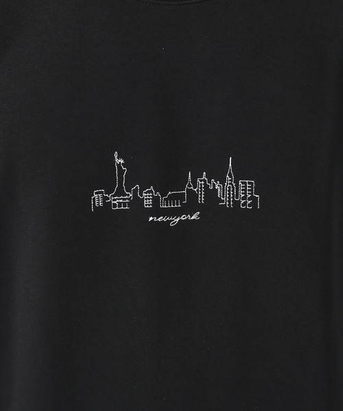 ABAHOUSE GRAY(アバハウスグレイ)の「【CITY】シルキーダンボール 刺繍 プルオーバー / スウェット(スウェット・メンズ・グレイッシュベージュ/ブラック/グレイッシュブルー/ホワイト・46/48)」の9枚目の写真