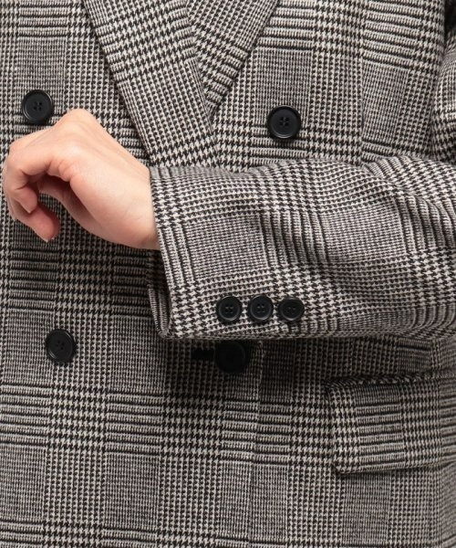 allureville（アルアバイル）の「チェックダブルジャケット