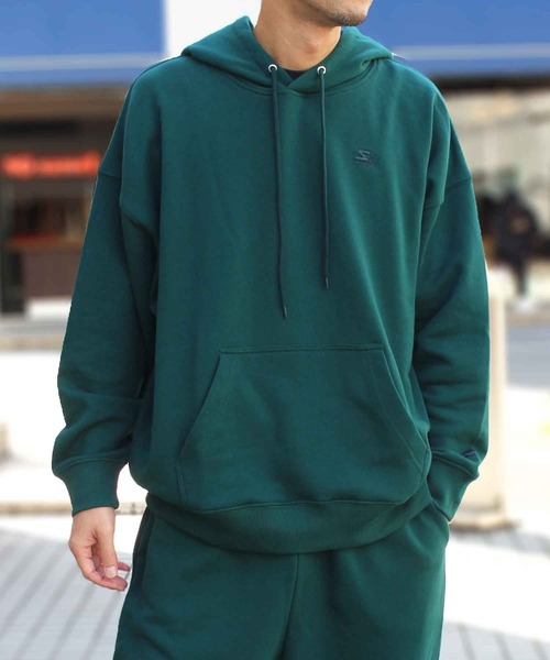 STARTER（スターター）の「【STARTER】スターター 裏毛長袖 プルパーカー 1634093【セットアップ対応】（パーカー・メンズ・カーキ/ライトグレー/ラベンダー/ネイビー/モカ/クリーム/ブラック/ヘザーグレー・XXL/L/XL/S/M）」の6枚目の写真