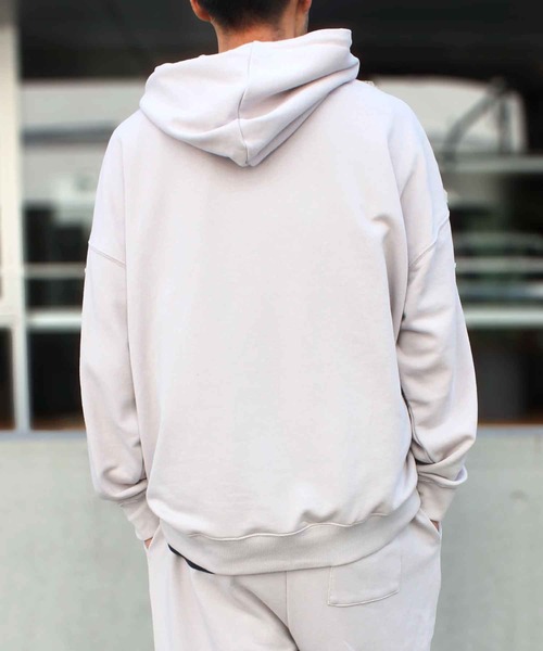 STARTER（スターター）の「【STARTER】スターター 裏毛長袖 プルパーカー 1634093【セットアップ対応】（パーカー・メンズ・カーキ/ライトグレー/ラベンダー/ネイビー/モカ/クリーム/ブラック/ヘザーグレー・XXL/L/XL/S/M）」の13枚目の写真