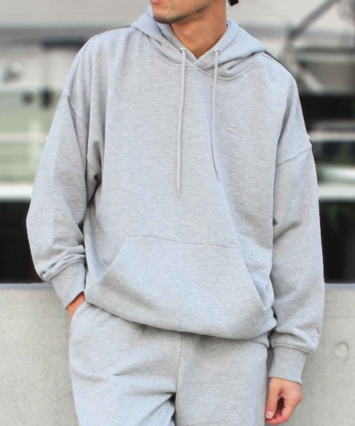 STARTER（スターター）の「【STARTER】スターター 裏毛長袖 プルパーカー 1634093【セットアップ対応】（パーカー・メンズ・カーキ/ライトグレー/ラベンダー/ネイビー/モカ/クリーム/ブラック/ヘザーグレー・XXL/L/XL/S/M）」の14枚目の写真