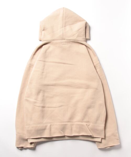 AOZORA(アオゾラ)の「AOZORA/アオゾラ 裏起毛カットオフプルパーカ(パーカー・メンズ・ネイビー/サンドベージュ・MEDIUM/LARGE/X-LARGE)」の3枚目の写真