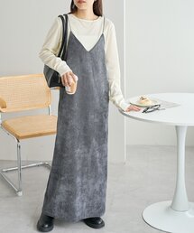 【WEB限定】コーデュロイキャミワンピース