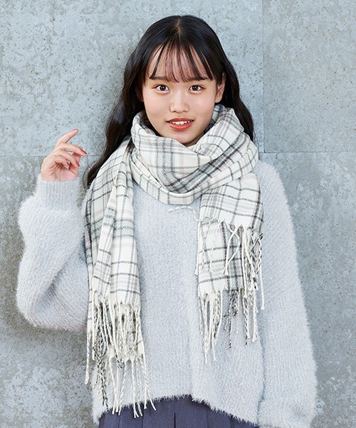 セール】チェックマフラー（マフラー）｜LOVETOXIC（ラブトキシック