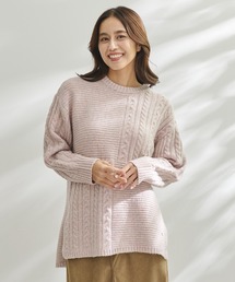 Arnold Palmer | パッチワーク ケーブルニット プルオーバー(ニット/セーター)