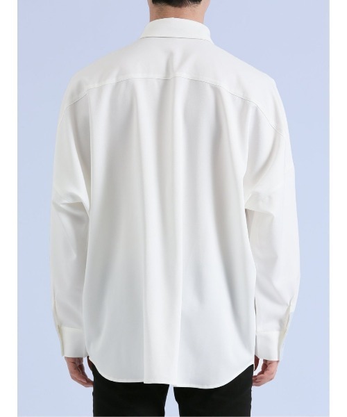 semantic design（セマンティックデザイン）の「【ストレッチ】セマンティックデザイン×PSYCHONATION タイ付きチェーン 長袖シャツ（シャツ/ブラウス・メンズ・ブラック/ホワイト/ホワイト×ブラック・MEDIUM/LARGE）」の9枚目の写真