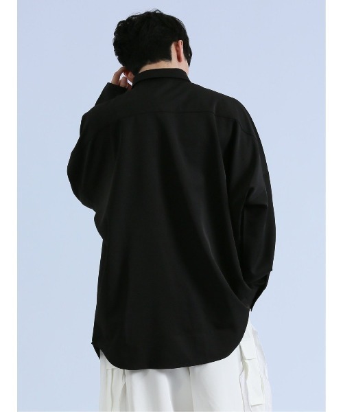 semantic design（セマンティックデザイン）の「【ストレッチ】セマンティックデザイン×PSYCHONATION タイ付きチェーン 長袖シャツ（シャツ/ブラウス・メンズ・ブラック/ホワイト/ホワイト×ブラック・MEDIUM/LARGE）」の15枚目の写真