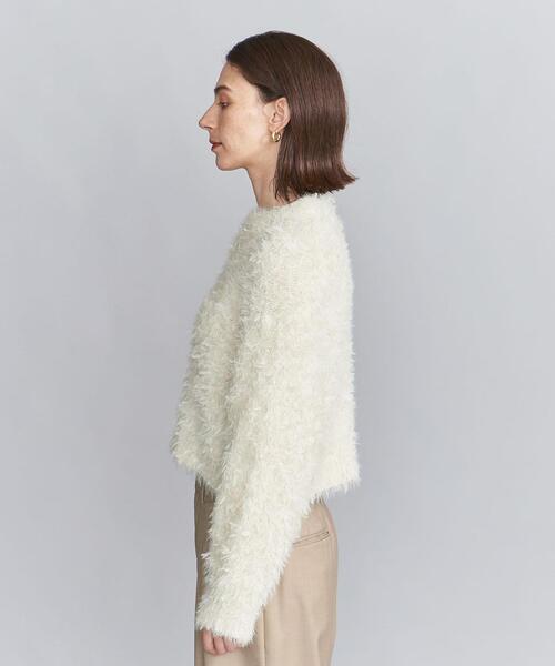 ニット セーター チュールテープ ショートプルオーバー レディース Ballsey ニット セーター チュールテープ ショートプルオーバー