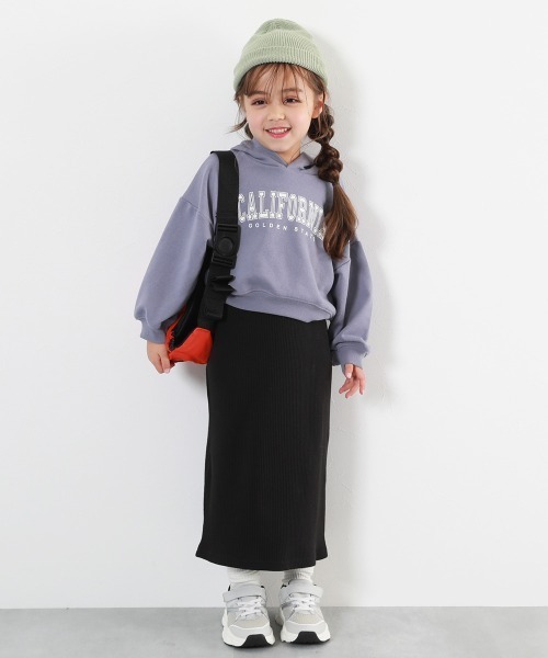 devirock（デビロック）の「リブスリットスカート（スカート・キッズ・ピンク系6/エメラルド/ブラック/グレー系1/パープル系5・130cm/140cm/100cm/160cm/110cm/150cm/120cm）」の16枚目の写真