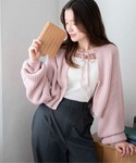 WEGO(ウィゴー)のWEGO/【24年春夏新作】リボン2WAYカーデ