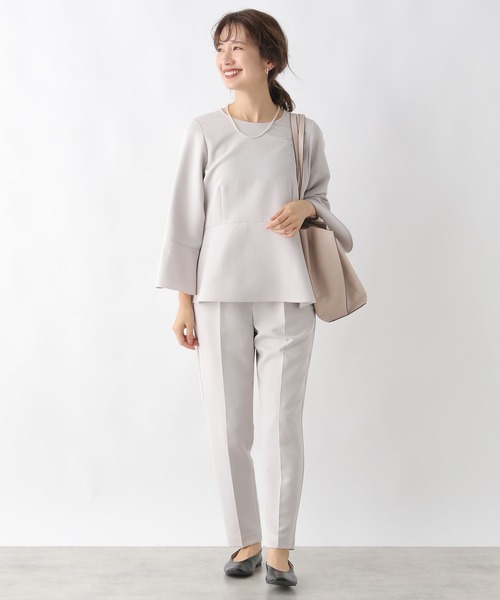 LEPSIM（レプシィム）の「フェイクレザータックA4バッグ　990320（トートバッグ・レディース・ブラック/グレイッシュベージュ・ONE SIZE）」の8枚目の写真