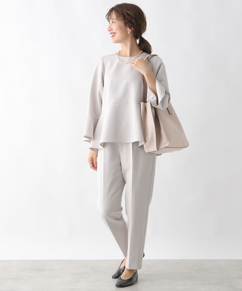 LEPSIM（レプシィム）の「フェイクレザータックA4バッグ　990320（トートバッグ・レディース・ブラック/グレイッシュベージュ・ONE SIZE）」の10枚目の写真