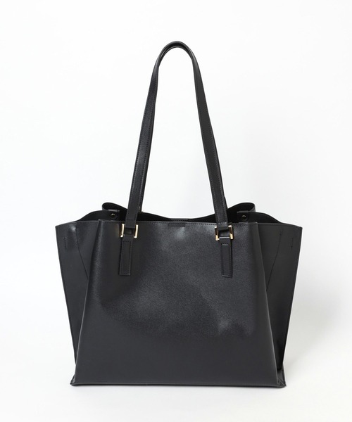 LEPSIM（レプシィム）の「フェイクレザータックA4バッグ　990320（トートバッグ・レディース・ブラック/グレイッシュベージュ・ONE SIZE）」の16枚目の写真