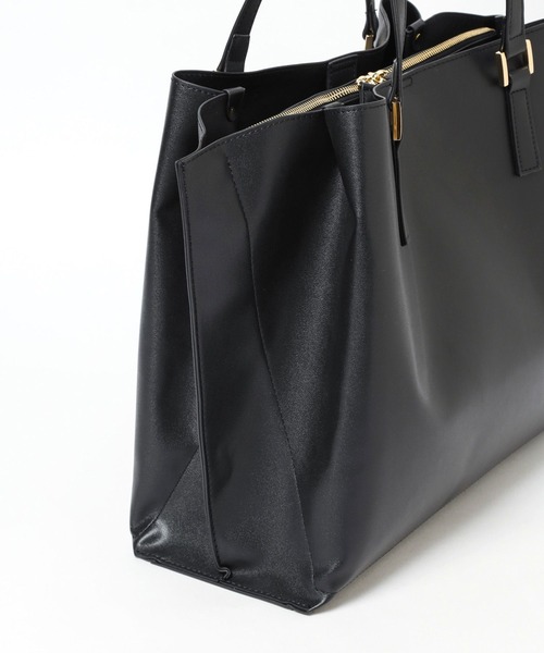LEPSIM（レプシィム）の「フェイクレザータックA4バッグ　990320（トートバッグ・レディース・ブラック/グレイッシュベージュ・ONE SIZE）」の22枚目の写真