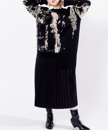 OSMOSIS | プリーツ切替ニットワンピース(ワンピース)