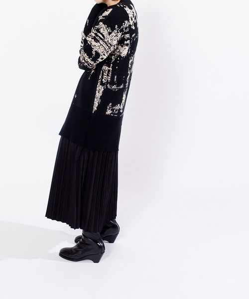 OSMOSIS（オズモーシス）の「プリーツ切替ニットワンピース（ワンピース・レディース・ライトグレー/ダークグレー/ブラック・ONE SIZE）」の21枚目の写真