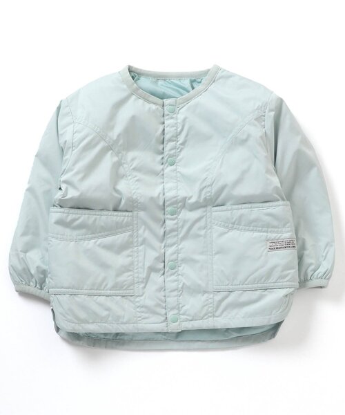BREEZE（ブリーズ）の「防風ライトカーディガン_撥水加工（ナイロンジャケット・キッズ・サックスブルー/チャコール/グレー・110/140/80/130/120/90/100）」の12枚目の写真