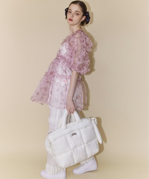 Candy Stripper（キャンディストリッパー）の「CND QUILTING SHOULDER バッグ（ショルダーバッグ・レディース・オフホワイト/ブラック・FREE）」の17枚目の写真