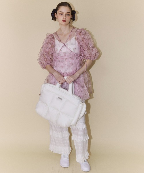 Candy Stripper（キャンディストリッパー）の「CND QUILTING SHOULDER バッグ（ショルダーバッグ・レディース・オフホワイト/ブラック・FREE）」の20枚目の写真