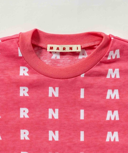 MARNI（マルニ）の「MARNI（マルニ）Kids & Junior ブランドロゴ総柄半袖Tシャツカットソー（Tシャツ/カットソー・キッズ・ホワイト/ブルー/ピンク・12Y/14Y/4Y/6Y/8Y/10Y）」の8枚目の写真