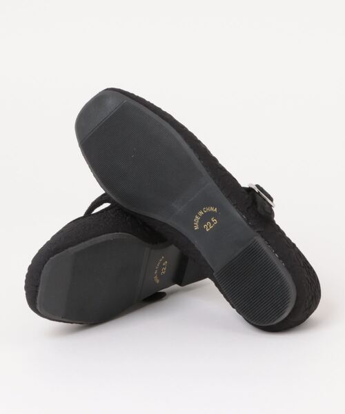 Honeys（ハニーズ）の「ベルト付フラットシューズ（パンプス・レディース・ブラック系その他/ブラック/シルバー・23.0/24.0/22.5/23.5/24.5/25.0）」の14枚目の写真