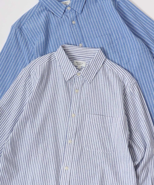 Lazar(ラザル)の「Regular Fit Check & Stripe Shirt/レギュラーフィット チェック ストライプ ボタンダウンシャツ/レディース メンズ(シャツ/ブラウス・メンズ・ベージュ系その他/レッド系その他/ホワイト系その他/ブルー系その他/グレー系その他/イエロー系その他/ブルー系その他2・M/L/LL)」の2枚目の写真