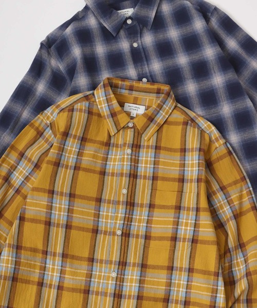 Lazar(ラザル)の「Regular Fit Check & Stripe Shirt/レギュラーフィット チェック ストライプ ボタンダウンシャツ/レディース メンズ(シャツ/ブラウス・メンズ・ベージュ系その他/レッド系その他/ホワイト系その他/ブルー系その他/グレー系その他/イエロー系その他/ブルー系その他2・M/L/LL)」の7枚目の写真
