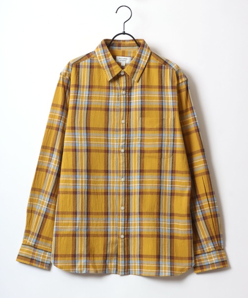 Lazar(ラザル)の「Regular Fit Check & Stripe Shirt/レギュラーフィット チェック ストライプ ボタンダウンシャツ/レディース メンズ(シャツ/ブラウス・メンズ・ベージュ系その他/レッド系その他/ホワイト系その他/ブルー系その他/グレー系その他/イエロー系その他/ブルー系その他2・M/L/LL)」の22枚目の写真