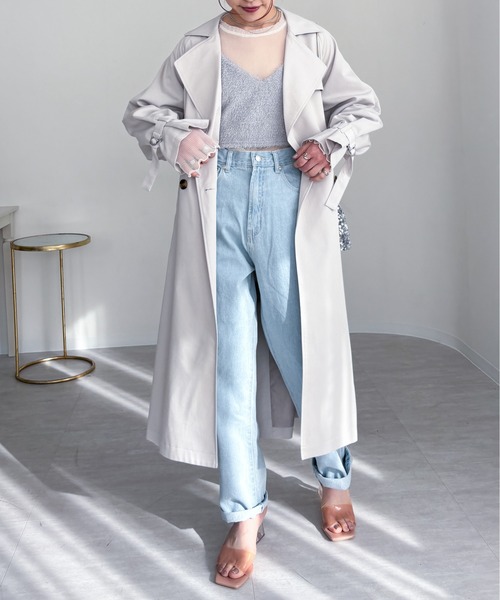 EPIMI E'PIMMY(エピミエピミー)の「シャギービスチェ/シアーブラウスSET(シャツ/ブラウス・レディース・オフホワイト/ブラック/グレー・MEDIUM)」の7枚目の写真