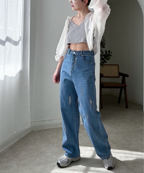 EPIMI E'PIMMY(エピミエピミー)の「シャギービスチェ/シアーブラウスSET(シャツ/ブラウス・レディース・オフホワイト/ブラック/グレー・MEDIUM)」の22枚目の写真